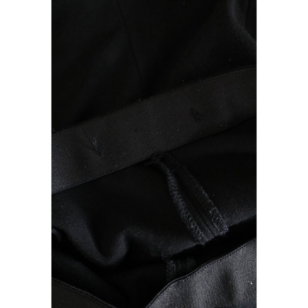 Rosetta Getty Size S Jersey Wide Flare Leg Pants Pull On Black Stretch - Picture 9 of 11